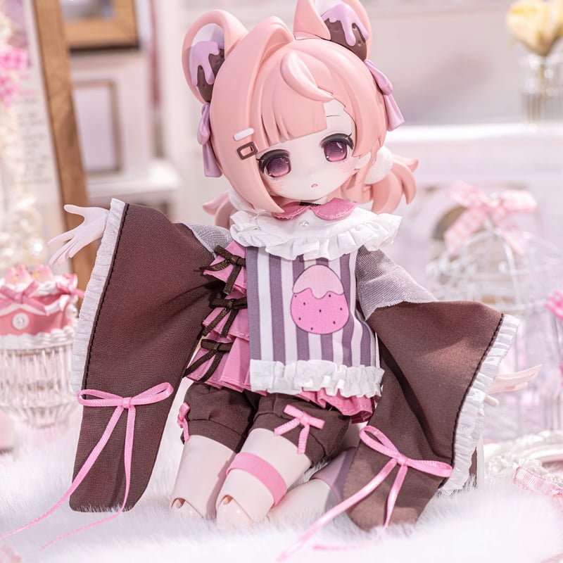 ドールキャリア❤︎ハンドメイド　いちご　スケア薄ピンク ドールキャリア❤︎ハンドメイド いちご スケア薄ピンク ドール