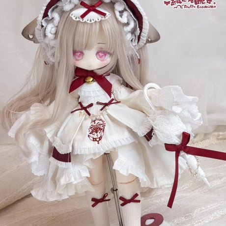 【予約販売｜2026年10月頃 お届け予定】Meki「モフモフおやすみ Fluffy Goodnight」1/4ヘッド・1/6ボディ BJD単品ドール「シンロン／ウーロン」フルセット【共通ページ】