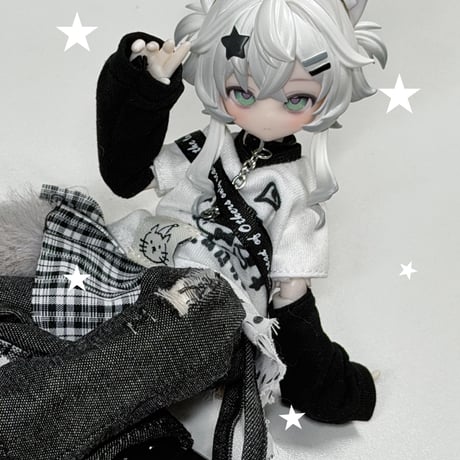 【予約販売｜2026年9月～10月頃 お届け予定】不可食用人形（Inedible Doll）「ニャニャニャ次元」1/8スケール単品ドール「宇宙ネコ／シルバーシェーデッド」フルセット【共通商品ページ】
