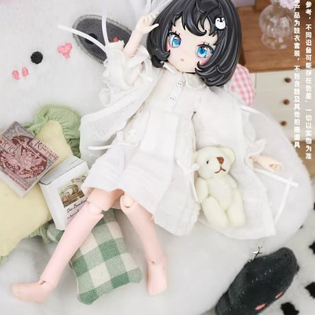 【予約販売：2026年9月頃 お届け予定】<初回予約特別価格>Oi studio 「おやすみなさい」小型ドール向け ドール用の服 2点セット
