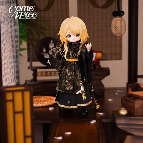 【現品販売】COME4FREE「日常シリーズ：千夜織金」1/12スケール 小型ドール向け ドール用の服 5点セット