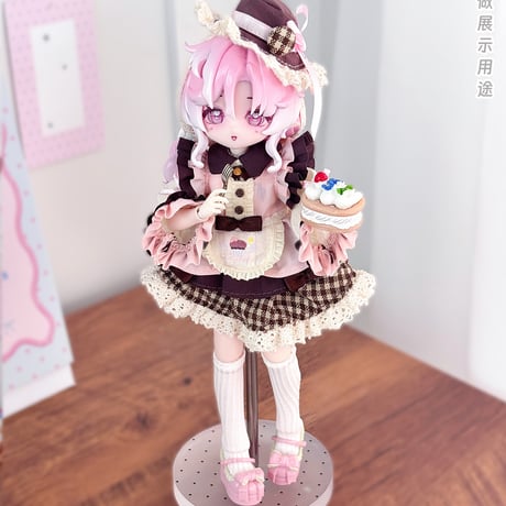 【予約販売：2026年9月頃 お届け予定】<初回予約特別価格>Oi studio 「チョコミント茶会」小型ドール向け ドール用の服 6点セット【全2種類・選び可能】