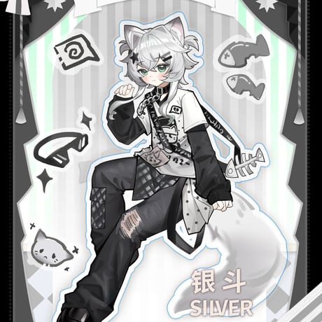 【予約販売｜2026年9月～10月頃 お届け予定】不可食用人形（Inedible Doll）「ニャニャニャ次元」1/8スケール単品ドール「宇宙ネコ／シルバーシェーデッド」フルセット【共通商品ページ】