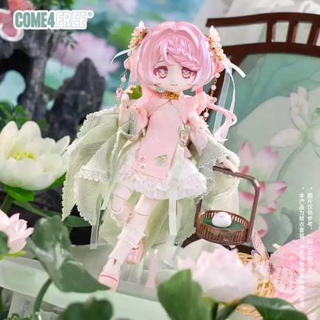 【予約販売｜8月後半 お届け予定】COME4FREE「国風シリーズ：桃花爛漫」1/12スケール 小型ドール向け ドール用の服 8点セット