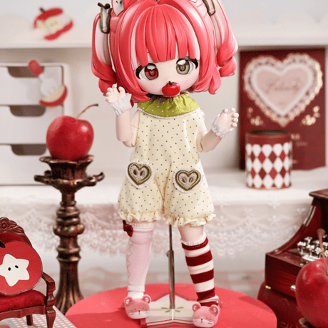 【予約販売｜2027年7月頃 お届け予定】＜初回予約限定受注＞「AstroHoney｜星の萌えっ子たち」三頭身BJD単品ドール「赤いリンゴ」フルセット