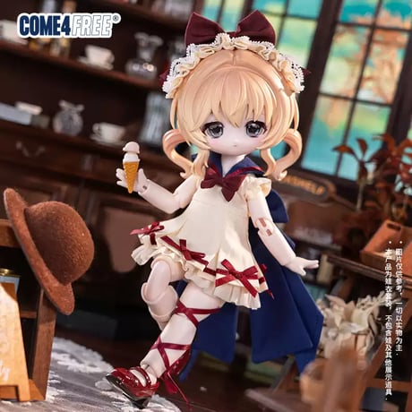 【予約販売｜8月頃 お届け予定】COME4FREE「日常シリーズ：赤雪姫」1/6スケール 中型ドール向け ドール用の服 5点セット