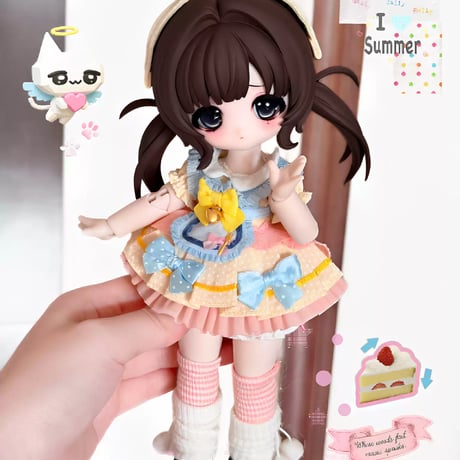 【予約販売：2026年9月頃 お届け予定】<初回予約特別価格>Oi studio 「スイーツパーティー」小型ドール向け ドール用の服 7点セット