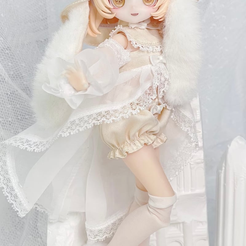 現品販売】TENCYスタジオ「うさ耳パジャマ」小型ドール向け ドール用の