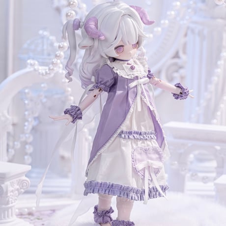 【予約販売｜12月頃 お届け予定】＜個別販売・特別価格＞Kako Lab「菓子工房」特1/6スケール単品ドールフルセット「メイメイ」（通常色Ver.=紫色）