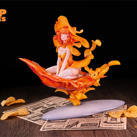 【予約販売：2027年4月～5月 お届け予定】＜送料無料 & 特別価格＞ WeArtDoing  「眠りの魔法：ポテトチップスの魔女 · クラシック」【コレクションフィギュア】
