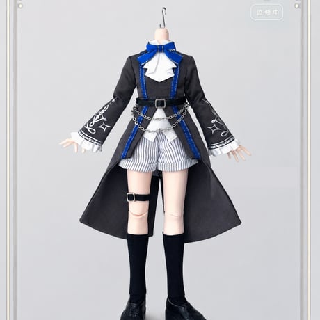 【現品販売】謎塔猫匣(ミータマオシア)「謎塔｜銀夜のフォーマルスーツ」ドール用の服