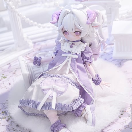 【予約販売｜12月頃 お届け予定】＜個別販売・特別価格＞Kako Lab「菓子工房」特1/6スケール単品ドールフルセット「メイメイ」（通常色Ver.=紫色）