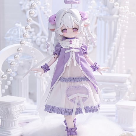 【予約販売｜12月頃 お届け予定】＜個別販売・特別価格＞Kako Lab「菓子工房」特1/6スケール単品ドールフルセット「メイメイ」（通常色Ver.=紫色）