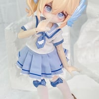 【現品販売】TENCYスタジオ「セーラー制服」小型ドール向け ドール用の服【4点セット】