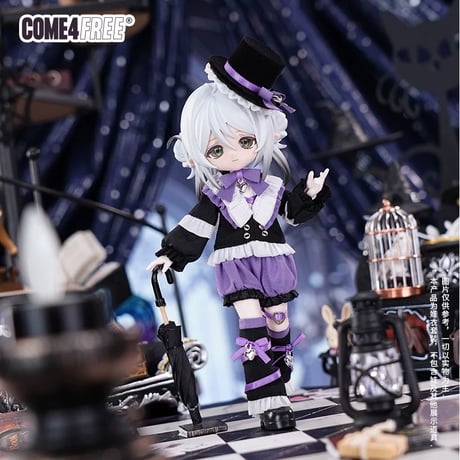 【予約販売｜9月頃 お届け予定】COME4FREE「おとぎ話：遊び心のギフトボックス」1/12スケール 小型ドール向け ドール用の服 6点セット