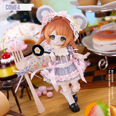【予約販売｜8月頃 お届け予定】COME4FREE「日常シリーズ：チューチューお茶会」1/6スケール 中型ドール向け ドール用の服 5点セット