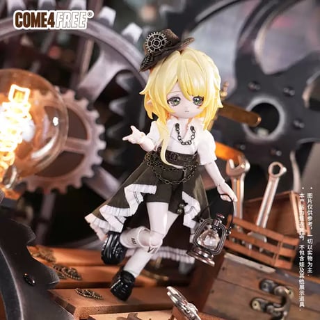 【予約販売｜8月頃 お届け予定】COME4FREE「童話シリーズ：機械の暁」1/12スケール 小型ドール向け ドール用の服 5点セット