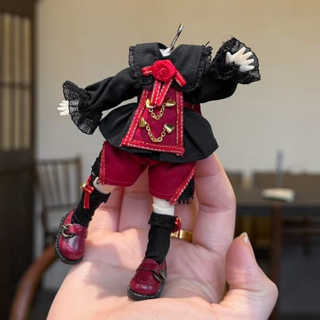 【予約販売：2026年9月頃 お届け予定】<初回予約特別価格>Oi studio 「薔薇の侍従」小型ドール向け ドール用の服 4点セット【全3種類・選び可能】