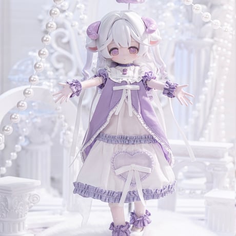 【予約販売｜12月頃 お届け予定】＜個別販売・特別価格＞Kako Lab「菓子工房」特1/6スケール単品ドールフルセット「メイメイ」（通常色Ver.=紫色）