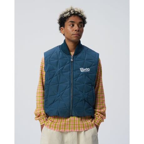 BoTT / SPARKLE QUILTED VEST / TEAL