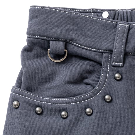 SPECIAL GUEST K.K. / STUDDED SWEAT PANTS / GRAY