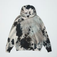 BAL / LOGO TIE DYE HOODIE SWEAT by YUKIDYE / GRAY