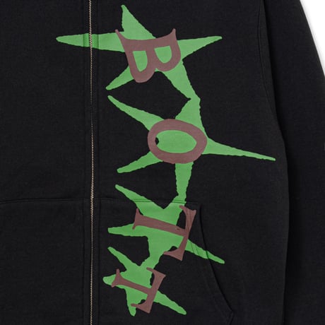 BoTT / STARS ZIP HOODIE / BLACK