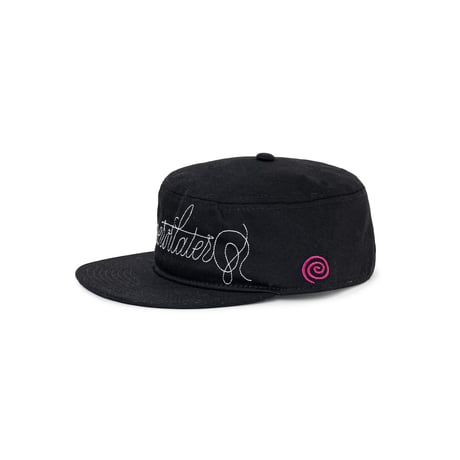 SOL soonerorlater / CURSIVE LOGO PILLBOX CAP / BLACK