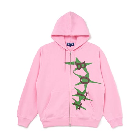 BoTT / STARS ZIP HOODIE / PINK