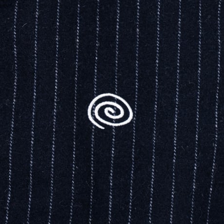SOL soonerorlater / PIN-STRIPE PADDED VEST / NAVY