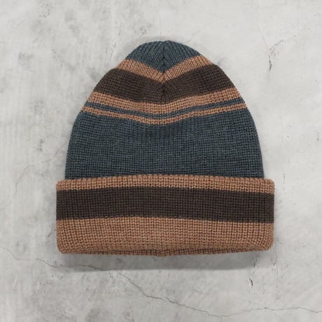 NOROLL / CONFECTION BEANIE / GREEN / BROWN