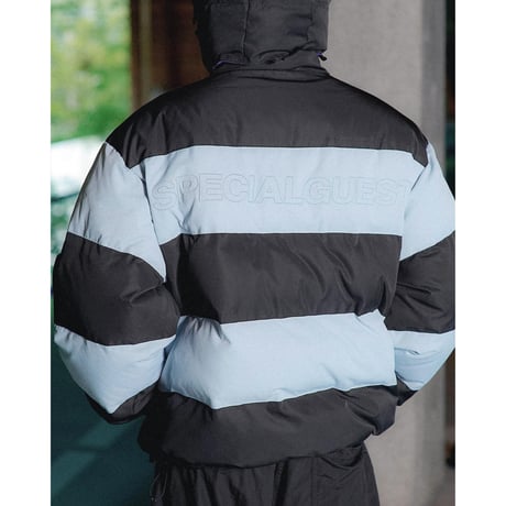 SPECIAL GUEST K.K. / REVERSIBLE HOOD DOWN JACKET / LIGHT BLUE & BLACK