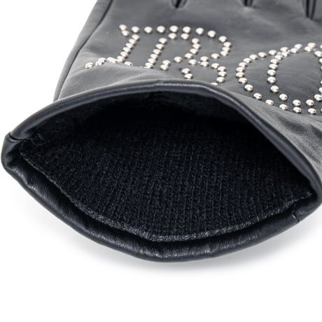 BoTT / OG LOGO STUDDED LEATHER GLOVE / BLACK