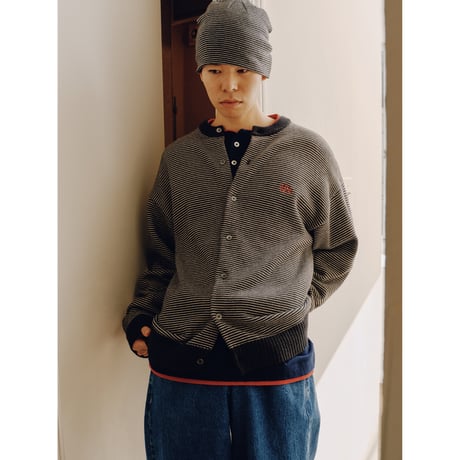 SOL soonerorlater / FAKE-LAYERED L/S TEE / NAVY