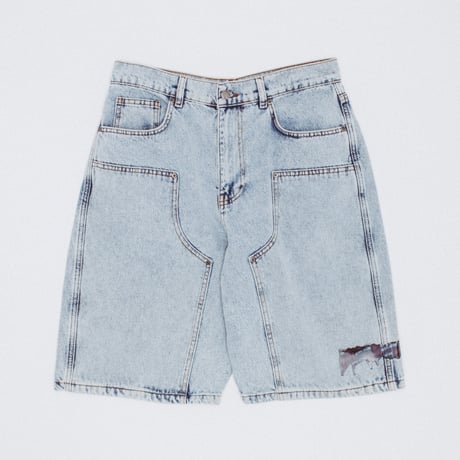 FUCKING AWESOME / x INDEPENDENT FA DOUBLE KNEE SHORT / LIGHT INDIGO