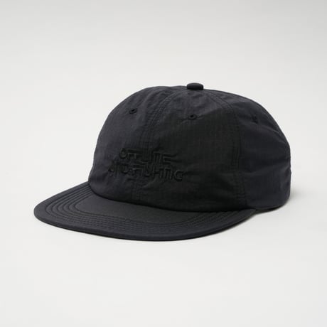 GARBAGE / SOFT BRIM 6 PANEL CAP w/ CHIN STRAP (OFFLINE) / BLACK (BLACK EMB)