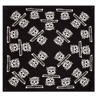 TEAM WORKS / BANDANA / CITY SKULL VINTAGE BLACK