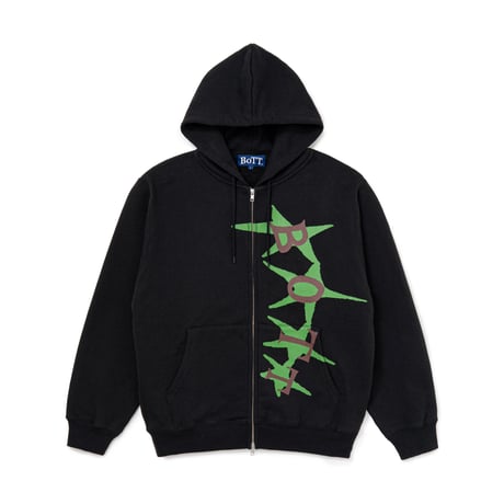 BoTT / STARS ZIP HOODIE / BLACK