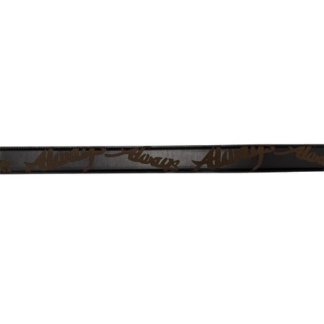 ADWYSD (ALWAYS DO WHAT YOU SHOULD DO) / LAZERPRINT COWHIDE BELT / BLACK / GREEN