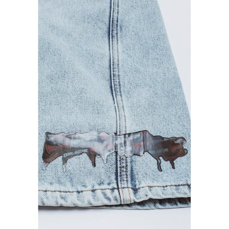 FUCKING AWESOME / x INDEPENDENT FA DOUBLE KNEE SHORT / LIGHT INDIGO