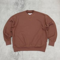 NOROLL / C&C CREW SWEAT / BROWN RED