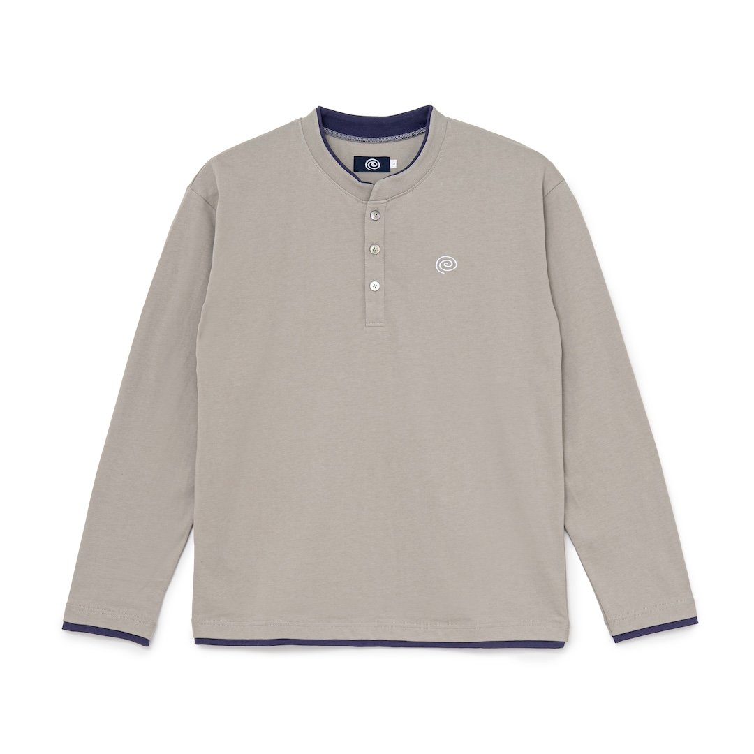 SOL soonerorlater / FAKE-LAYERED L/S TEE / GRAY