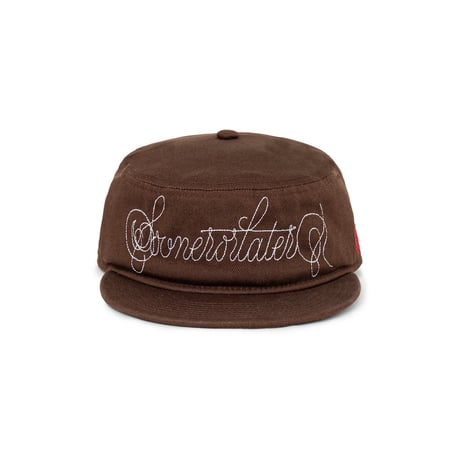 SOL soonerorlater / CURSIVE LOGO PILLBOX CAP / BROWN
