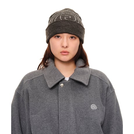 SOL soonerorlater / PIN GURUGURU DOUBLE BEANIE / GRAY