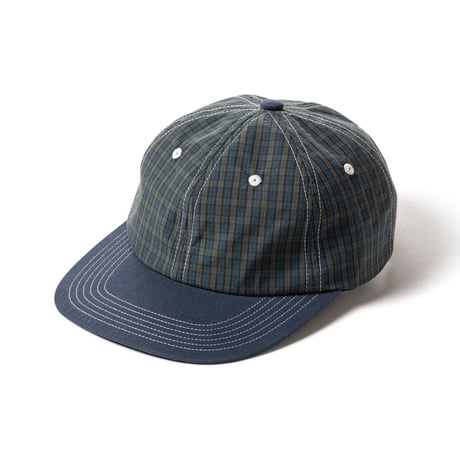 SAYHELLO / CHECK BASEBALL CAP / NAVY CHECK