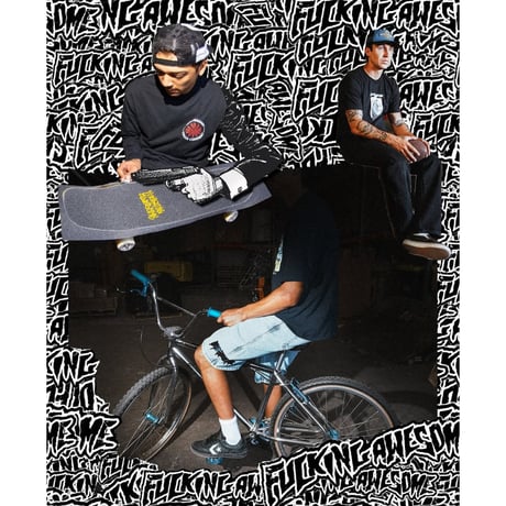 FUCKING AWESOME / x INDEPENDENT FA SPIRAL LOGO TRUCKER / BLACK + WHITE