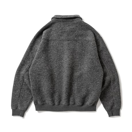 SAYHELLO / TRIP WOOL HALF-ZIP / CHARCOAL
