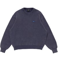 LQQK STUDIO / WAFFLE KNIT CREW / BLUE