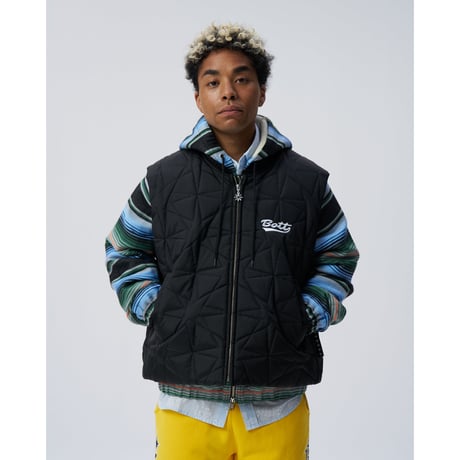 BoTT / SPARKLE QUILTED VEST / BLACK
