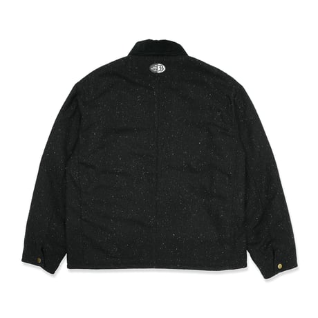 HOMBRE NINO / NEP TWEED COVERALL / BLACK
